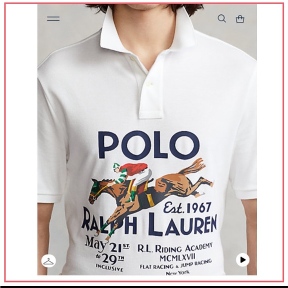 NWT Polo Ralph Lauren Classic Fit Mesh Graphic Shirt - Picture 5 of 9
